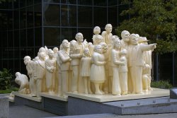 Masson's 'Illuminated Crowd', Montreal