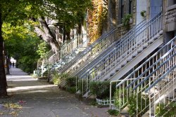 External staircases, Montreal