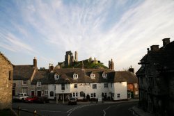 Corfe Village and Castle
