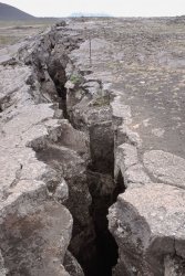 Rift at Grotagja - Reykjahlid