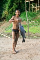 Boy with fish