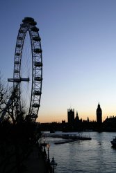 London Eye and Parliament