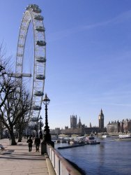 London Eye and Parliament