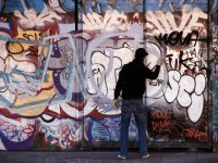 Graffiti Artist at Work