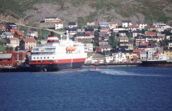 Coastal steamer at Honningsvag