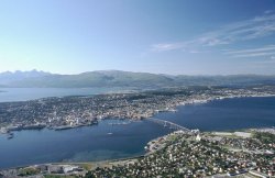 Tromso from Storsteinen Mountain