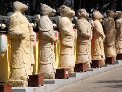 Stone figures - Haedong Yonggung Temple