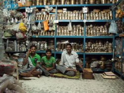 Brassware shop, Katwa